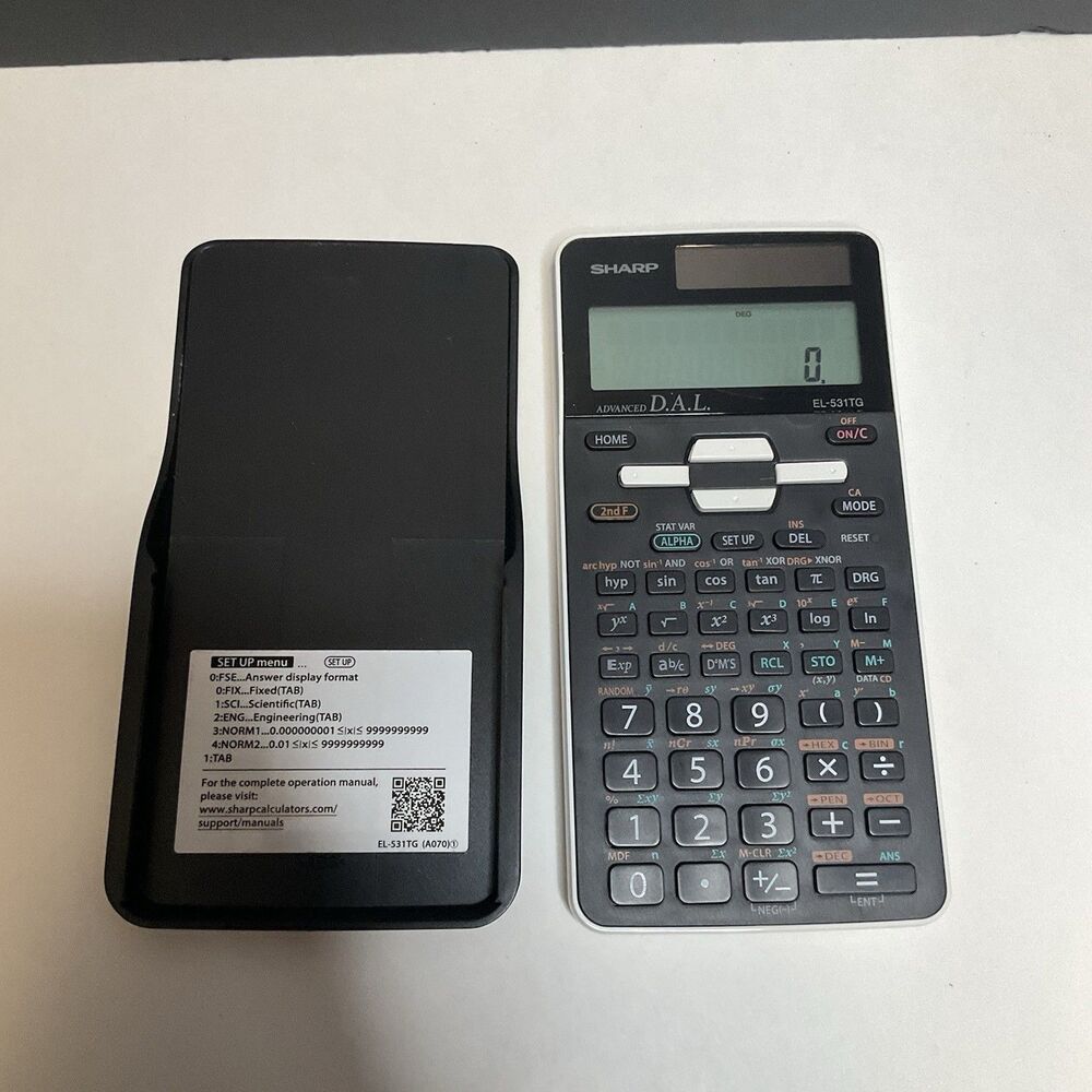 Sharp EL-531TG-BW Scientific Calculator 273 Function Black White DAL